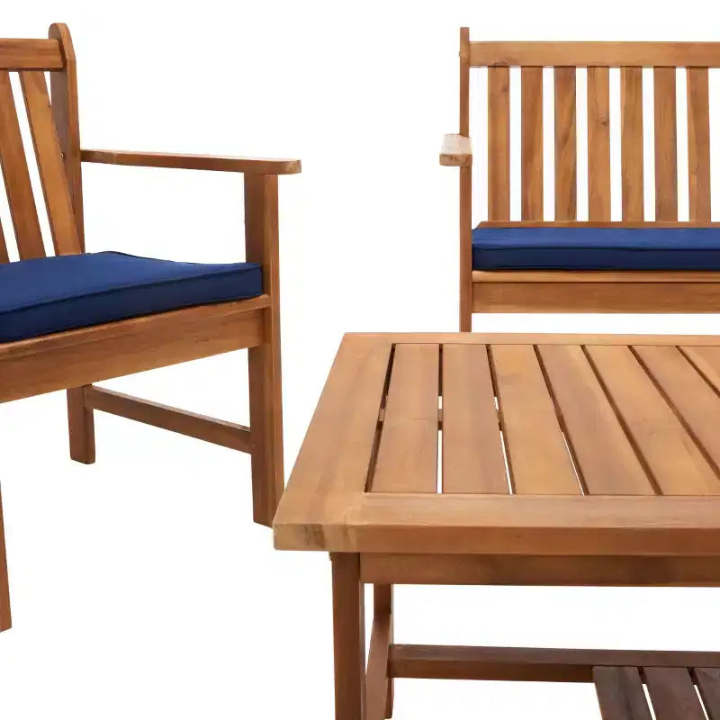 Burbank 4 Piece Patio Set - Indoor/Outdoor - PAT7006 - Safavieh