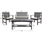 Burbank 4 Piece Patio Set - Indoor/Outdoor - PAT7006 - Safavieh