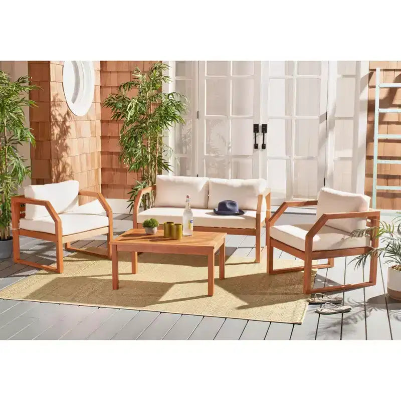 Dren 4 Piece Living Set - Indoor/Outdoor - PAT7067 - Safavieh