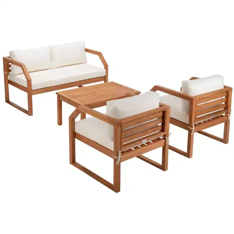 Dren 4 Piece Living Set - Indoor/Outdoor - PAT7067 - Safavieh