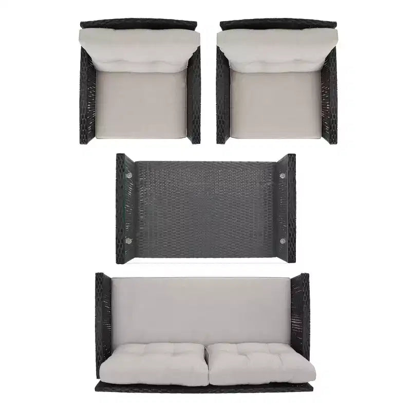 Vellor 4 Piece Living Set - Indoor/Outdoor - PAT7516 - Safavieh