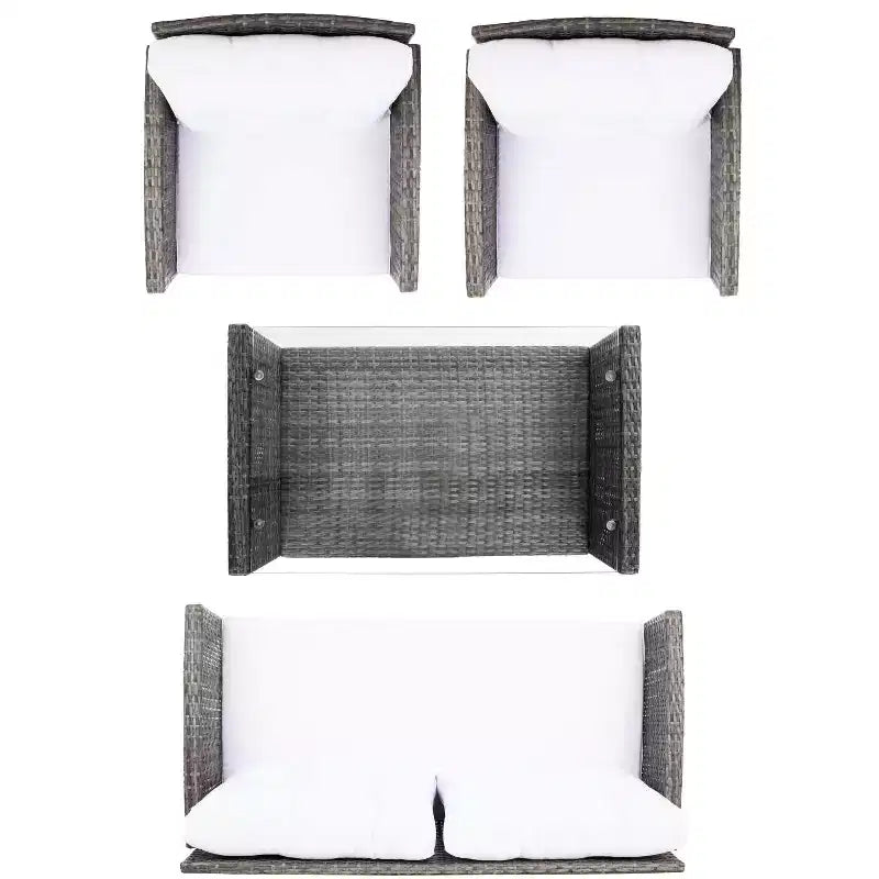 Vellor 4 Piece Living Set - Indoor/Outdoor - PAT7516 - Safavieh