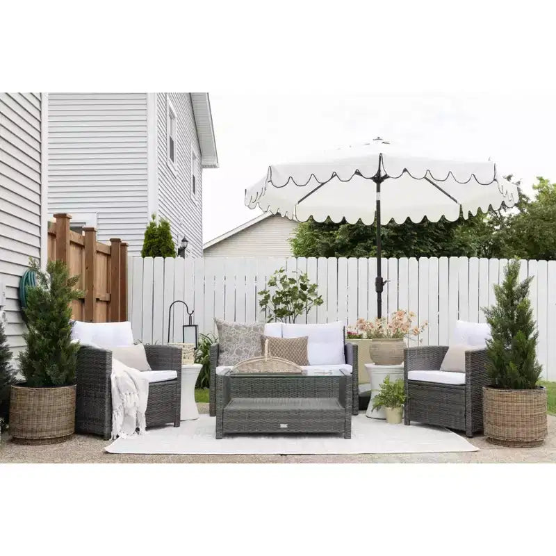 Vellor 4 Piece Living Set - Indoor/Outdoor - PAT7516 - Safavieh