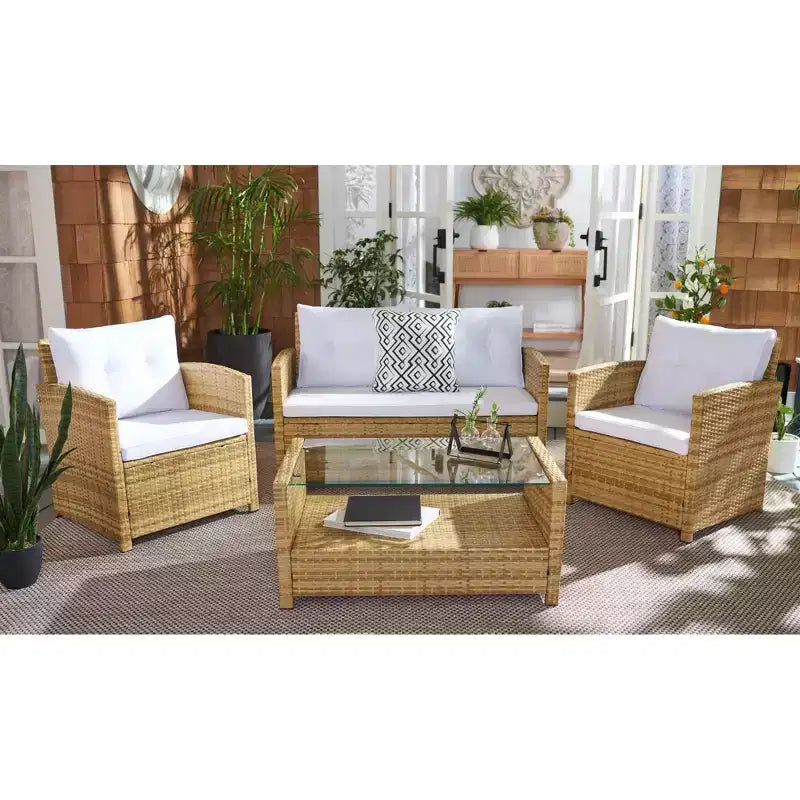 Vellor 4 Piece Living Set - Indoor/Outdoor - PAT7516 - Safavieh