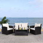 Vellor 4 Piece Living Set - Indoor/Outdoor - PAT7516 - Safavieh