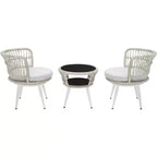 Kyomi 3 Piece Lounge Set - Indoor/Outdoor - PAT9032 - Safavieh