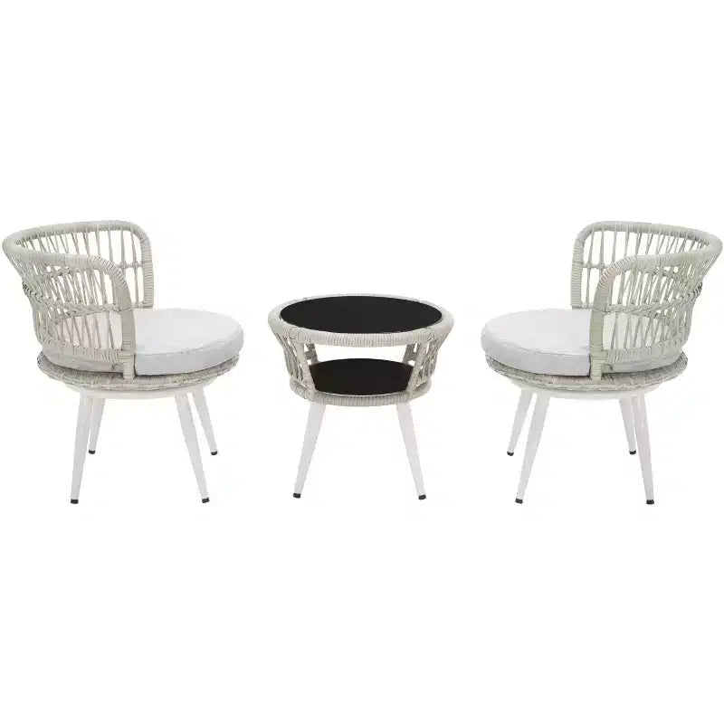 Kyomi 3 Piece Lounge Set - Indoor/Outdoor - PAT9032 - Safavieh