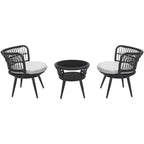 Kyomi 3 Piece Lounge Set - Indoor/Outdoor - PAT9032 - Safavieh