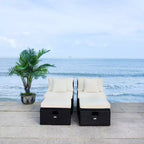 Ensemble Pramla Sette et Ottoman pour patio - Intérieur/Extérieur - PAT7515 - Safavieh