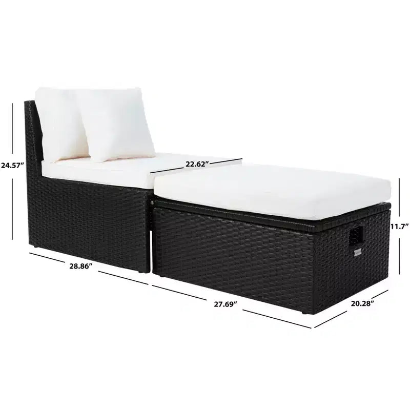 Ensemble Pramla Sette et Ottoman pour patio - Intérieur/Extérieur - PAT7515 - Safavieh