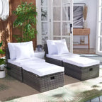 Ensemble Pramla Sette et Ottoman pour patio - Intérieur/Extérieur - PAT7515 - Safavieh