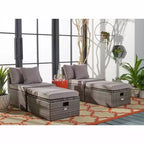 Ensemble Pramla Sette et Ottoman pour patio - Intérieur/Extérieur - PAT7515 - Safavieh