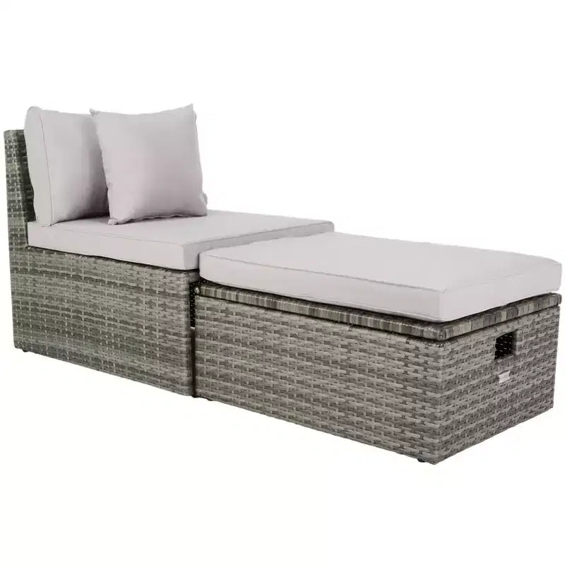 Ensemble Pramla Sette et Ottoman pour patio - Intérieur/Extérieur - PAT7515 - Safavieh