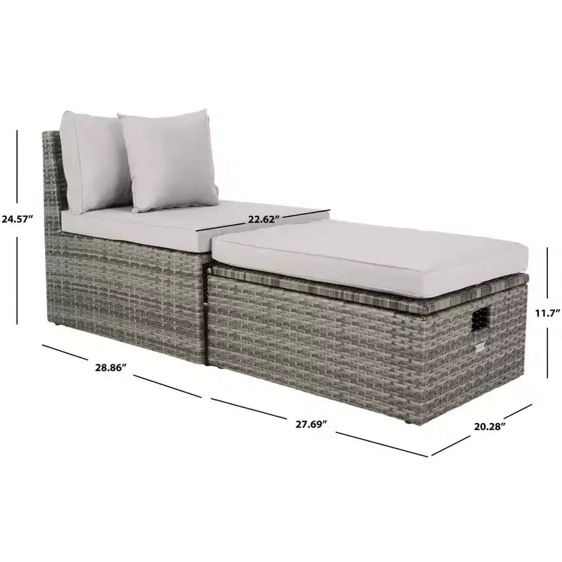 Ensemble Pramla Sette et Ottoman pour patio - Intérieur/Extérieur - PAT7515 - Safavieh