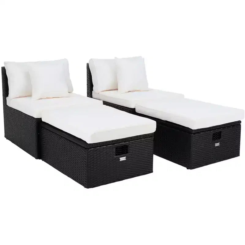 Ensemble Pramla Sette et Ottoman pour patio - Intérieur/Extérieur - PAT7515 - Safavieh