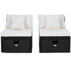 Pramla Sette & Ottoman Patio Set - Indoor/Outdoor - PAT7515 - Safavieh