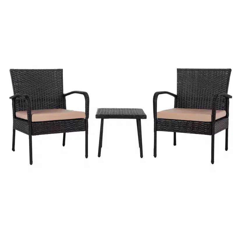 Moore 3 Piece Lounge Set - Indoor/Outdoor - PAT9009 - Safavieh