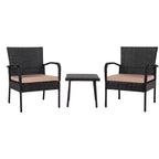Moore 3 Piece Lounge Set - Indoor/Outdoor - PAT9009 - Safavieh