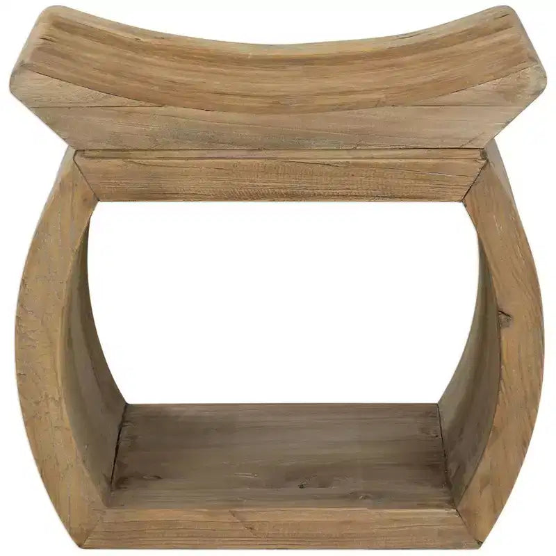 Uttermost Connor Elm Wood Accent Stool