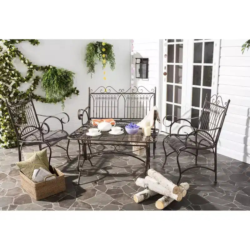 Ensemble de patio 4 pièces Leah - Intérieur/Extérieur - PAT5000 - Safavieh