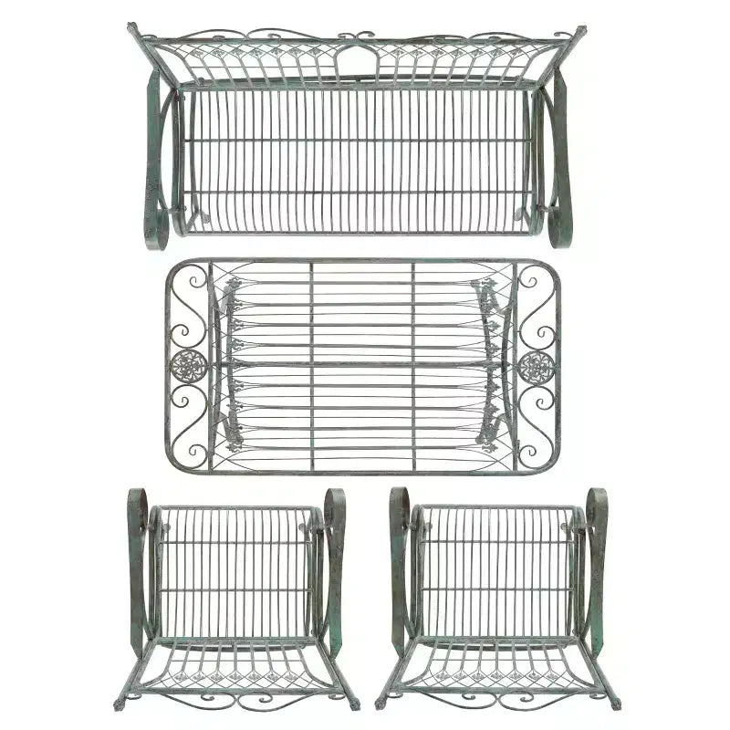 Ensemble de patio 4 pièces Leah - Intérieur/Extérieur - PAT5000 - Safavieh