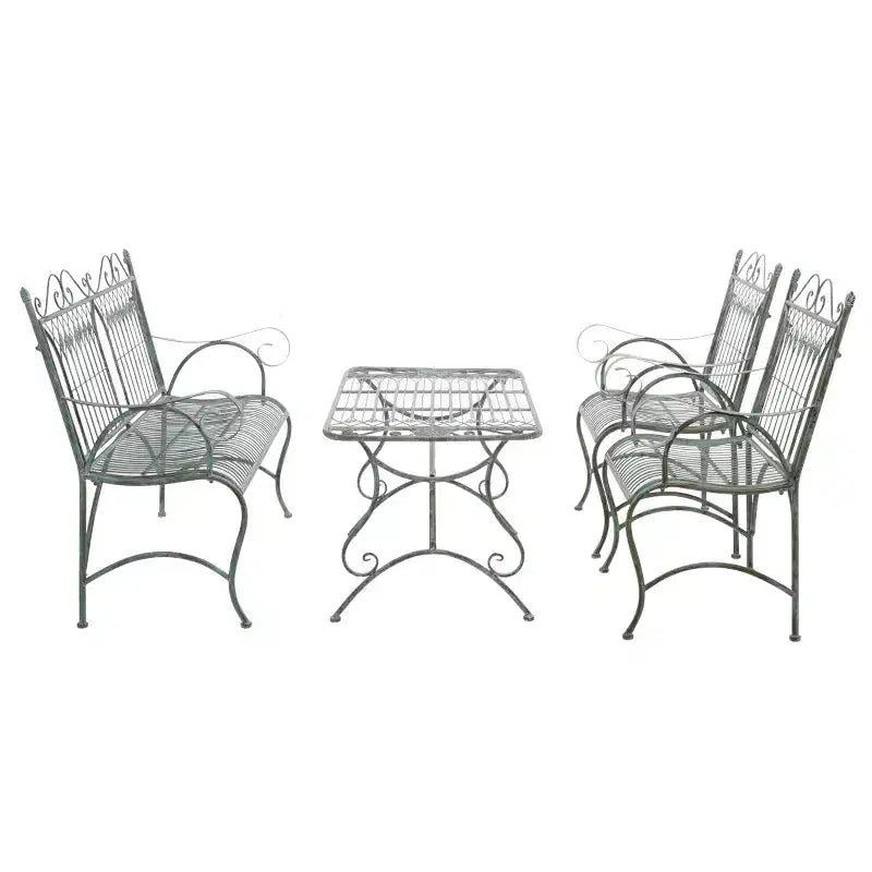 Ensemble de patio 4 pièces Leah - Intérieur/Extérieur - PAT5000 - Safavieh