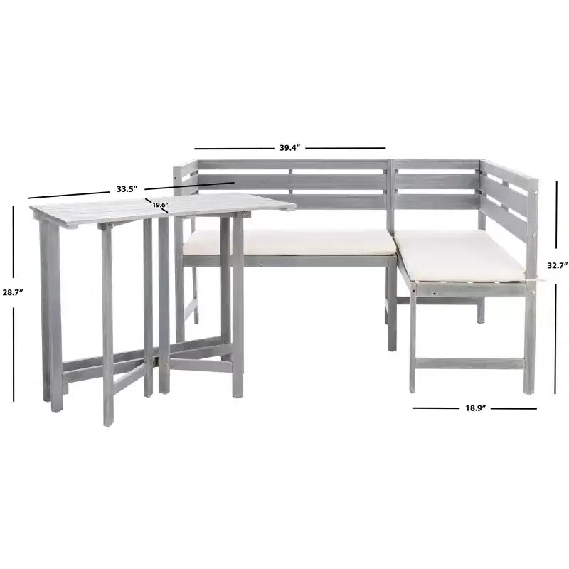 Canapé d'angle de balcon Wilton - Intérieur/extérieur - PAT6754 - Safavieh