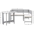 Canapé d'angle de balcon Wilton - Intérieur/extérieur - PAT6754 - Safavieh