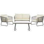 Benjin 4 Piece Living Set - Indoor/Outdoor - PAT9003 - Safavieh