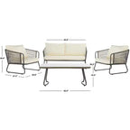 Benjin 4 Piece Living Set - Indoor/Outdoor - PAT9003 - Safavieh