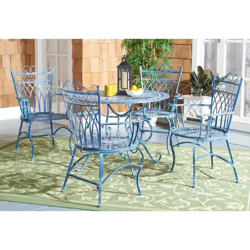 Thessaly 5 Piece Patio Set - Indoor/Outdoor - PAT5003 - Safavieh