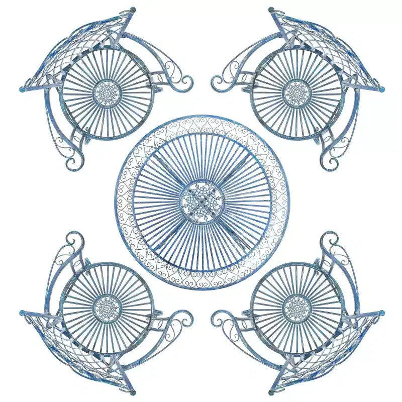 Thessaly 5 Piece Patio Set - Indoor/Outdoor - PAT5003 - Safavieh