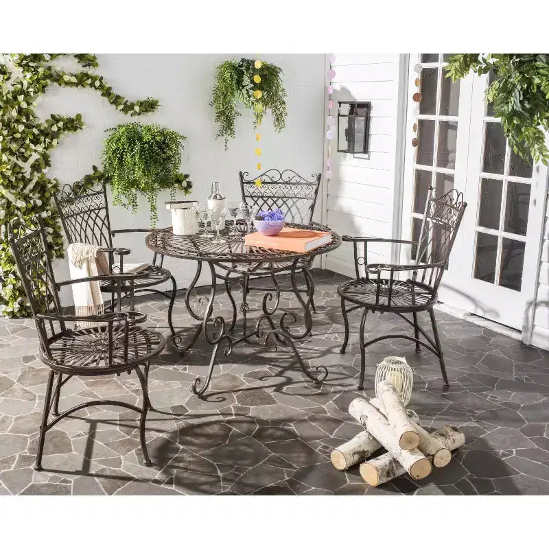 Thessaly 5 Piece Patio Set - Indoor/Outdoor - PAT5003 - Safavieh