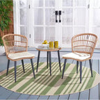 Ensemble de 3 chaises longues Prenza - Intérieur/Extérieur - PAT9013 - Safavieh