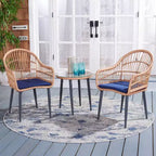 Ensemble de 3 chaises longues Berlen - Intérieur/extérieur - PAT9012 - Safavieh