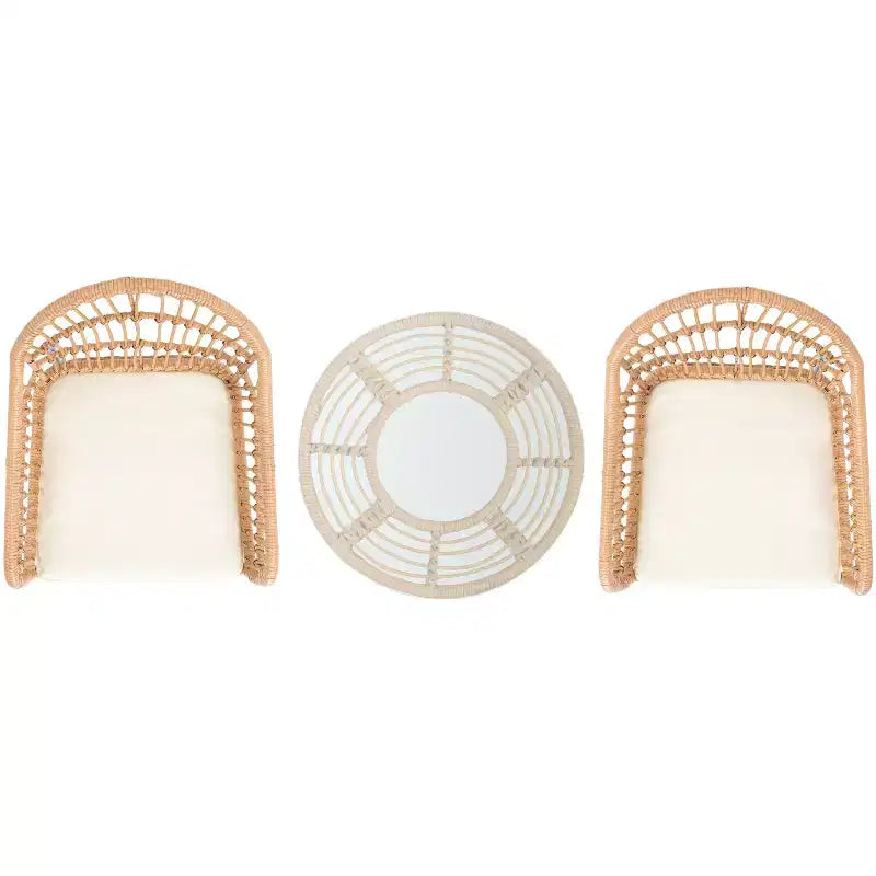 Ensemble de 3 chaises longues Berlen - Intérieur/extérieur - PAT9012 - Safavieh