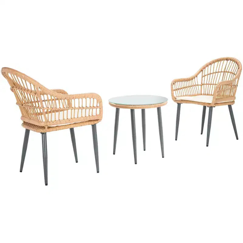 Ensemble de 3 chaises longues Berlen - Intérieur/extérieur - PAT9012 - Safavieh