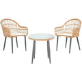 Berlen 3 Piece Lounger Set - Indoor/Outdoor - PAT9012 - Safavieh