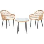 Berlen 3 Piece Lounger Set - Indoor/Outdoor - PAT9012 - Safavieh