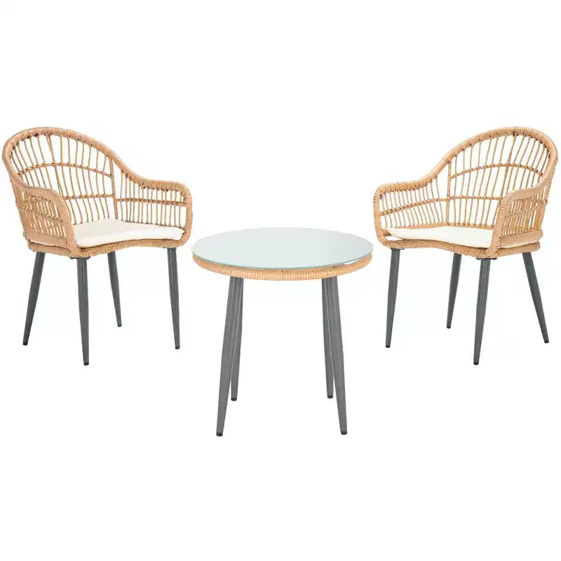 Berlen 3 Piece Lounger Set - Indoor/Outdoor - PAT9012 - Safavieh