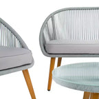 Halcott 4 Piece Living Set - Indoor/Outdoor - PAT7526 - Safavieh