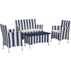 Figueroa 4 Piece Patio Set - Indoor/Outdoor - PAT2508 - Safavieh
