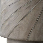 Table d'appoint en bois éclat d'étoile Uttermost Starshine 20 1/2 po, gris chaud