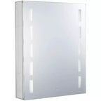 Fine Fixtures Bathroom Medicine Cabinet, Aluminum, Recessed/Surface Mount, Mirrored w/LED