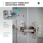 Fine Fixtures Bathroom Medicine Cabinet, Aluminum, Recessed/Surface Mount, Mirrored w/LED