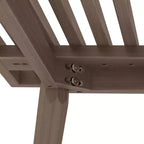 Banc d'entrée en bois massif du milieu du siècle Max & Lily