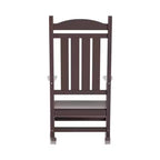 WestinTrends 3 Piece Outdoor Porch Rocking Chairs with Round Side Table Set