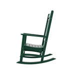 WestinTrends 3 Piece Outdoor Porch Rocking Chairs with Round Side Table Set