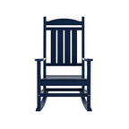 WestinTrends 3 Piece Outdoor Porch Rocking Chairs with Round Side Table Set