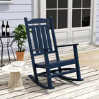 WestinTrends 3 Piece Outdoor Porch Rocking Chairs with Round Side Table Set